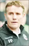  ??  ?? FRUSTRATED: Bolton manager Phil Parkinson