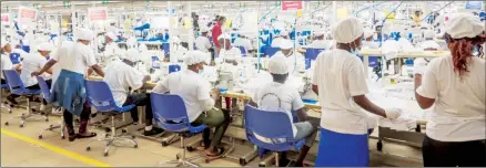  ?? (Pic sourced from internet) ?? Textile workers on the job. Some textile employees in Eswatini said they have decided to join stokvels so that they can earn extra money to meet their everyday needs.