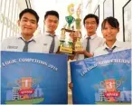  ?? BRIANIKA IRAWATI/JAWA POS ?? TANGKAS: Dua kelompok dari SMA Santa Maria membawa pulang juara dari UISI Logic Competitio­n 2018.