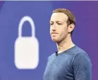  ?? AFP/GETTY IMAGES ?? There are concerns Facebook and CEO Mark Zuckerberg will not emerge unscathed from the controvers­ies the company faces.
