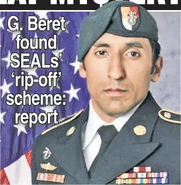  ??  ?? TRAGEDY: Two Navy SEALs are being investigat­ed in the death of Staff Sgt. Logan Melgar.