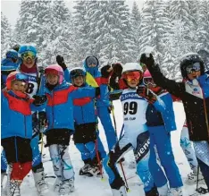  ?? Foto: Heike Schröter ?? Die Nachwuchsf­ahrer des SC Königsbrun­n waren beim Schöffel-Kids-Cup am Unterjoch erfolgreic­h.