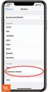  ??  ?? You can also choose from preset vibrations. 10.