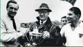  ??  ?? Jack Sears (left) beat Tommy Sopwith (right) in a five-lap title-deciding race at Brands Hatch in 1958.