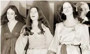 ??  ?? Susan Atkins, Patricia Krenwinkel y Lesli Van Houten, durante los juicios por los asesinatos de 1969.