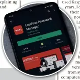  ??  ?? BELOW Managers such as LastPass can’t currently autofill multi-step logins