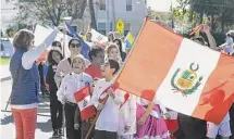  ?? Tyler Sizemore/Hearst Connecticu­t Media ?? The annual “Parade of Nations” at a Greenwich school was held in 2019.