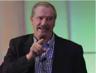  ??  ?? Evento. Vicente Fox participó en la premiación de un concurso de tecnología.