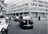  ??  ?? Shady world: In Line of Duty, Supt Ted Hastings hunts downs crooked officers, as John Simmonds, inset, did as a young detective, below. Left, New Scotland Yard in 1967.