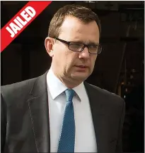  ??  ?? GUILTY: Andy Coulson was given 18 months in 2014