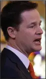  ??  ?? Liberal: Nick Clegg