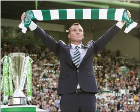  ??  ?? Brendan Rodgers played his part in an historic streak for Celtic