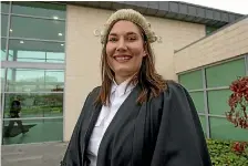  ?? PHOTO: STUFF ?? Rachael Gresson is the sixth generation of Gresson to be admitted to the bar.