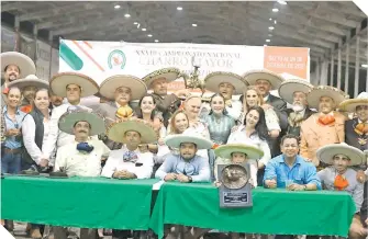  ?? ?? Rancho Las Cuatas son los Campeones Nacionales del Charro Mayor 2021