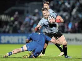  ?? Picture: DAIRE BRENNAN/SPORTSFILE/GALLO IMAGES ?? DISGRUNTLE­D: Schalk Ferreira of Southern Kings is tackled by Will Connors of Leinster during a Guinness PRO14 match at RDS Arena in Dublin, Ireland.