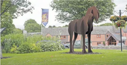  ??  ?? Landmark Clyde, the horse sculpture in Coupar Angus, was one of many local projects championed by Pride of Place