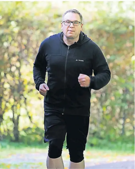  ?? RP-FOTO: STEPHAN KÖHLEN ?? Oliver Neumann ist Initiator der Laufgruppe.