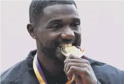  ??  ?? 0 Justin Gatlin’s gold medal was earned, however you look at it