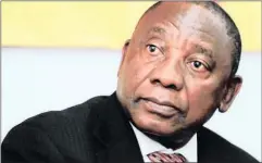  ??  ?? MNUZ CYRIL RAMAPHOSA