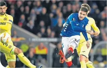  ??  ?? Kyle Lafferty almost made a dramatic impact when he came on as a sub on Thursday