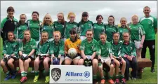  ??  ?? Scoil Naomh Molaise Girls, winners of 8- teacher final.