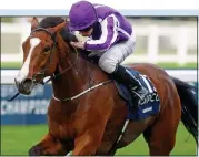  ??  ?? MOORE TO COME: Ryan Moore goes clear on Minding