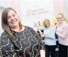  ??  ?? A good start Homestart manager Shelley Bowman, with Emily Hutchison and Lesley Cook, both Family Group Workers