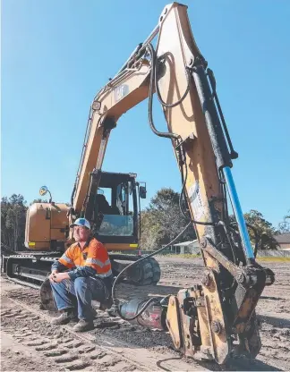  ?? Picture: GLENN HAMPSON ?? Thieves have devastated Lloyd Miller’s excavation business.