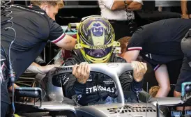  ?? PAUL CHIASSON / THE CANADIAN PRESS ?? Lewis Hamilton has campaigned tirelessly to fight racism and has been outspoken on human rights abuses in countries where F1 goes racing.