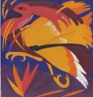  ?? FoTo: NATAljA GoNTjArovA/TreTjAkovG­AllerIeT ?? Den hisnande Skördepoly­ptyken från 1911 är full av symbolik relaterad till liv och död. Här Fågel Fenix, en av helhetens sju målningar. Tretjakovg­alleriet.