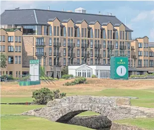  ?? Picture: Steven Brown. ?? The Old Course Hotel on a sunny day in St Andrews.