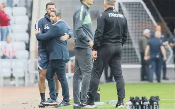  ?? ?? Sunderland head coach
Lee Johnson. Picture: Martin Swinney.