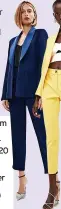  ?? ?? Coast premium edge to edge tuxedo blazer in navy, £127.20 (was £159); premium tuxedo trouser with satin detail, £87.20 (was £109)