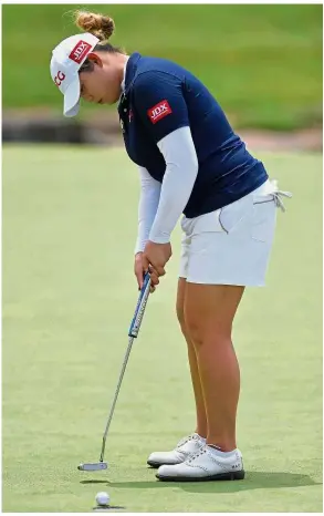  ?? — AFP ?? Hoping for a repeat: Ariya Jutanugarn won the Women’s British Open at the non-links course of Woburn two years ago.