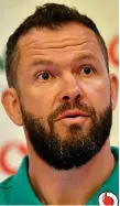  ??  ?? In demand: Defence coach Andy Farrell