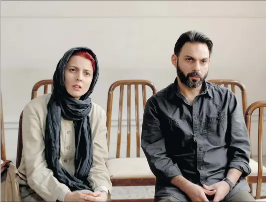  ??  ?? Simin ( Leila Hatami) and Nader ( Peyman Moadi) are an Iranian couple seeking a divorce in a small but powerful film, A Separation.