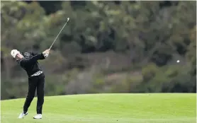  ?? PHOTO: GETTY IMAGES ?? Daniel Hillier, of New Zealand, plays his approach shot on the 14th hole on the first day of the 2018 Australian Golf Open at The Lakes Golf Club in Sydney yesterday.