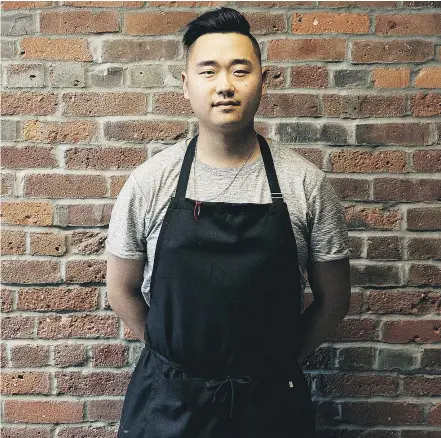  ??  ?? Juno Kim got into cooking late in life, after studying psychology and economics and working in fashion.