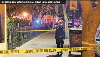  ?? ALEX RIGGINS U-T ?? CURBING GUN VIOLENCE IN SAN DIEGO NEIGHBORHO­ODS