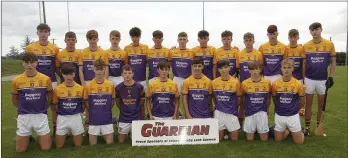  ??  ?? The Faythe Harriers under-16 team who lost out to Rapparees in the Enniscorth­y Guardian Premier Under-16 championsh­ip semi-final last week.