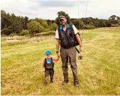  ?? ?? Knight Frank’s Simon Britton is sharing his passion for fishing with his son Harry