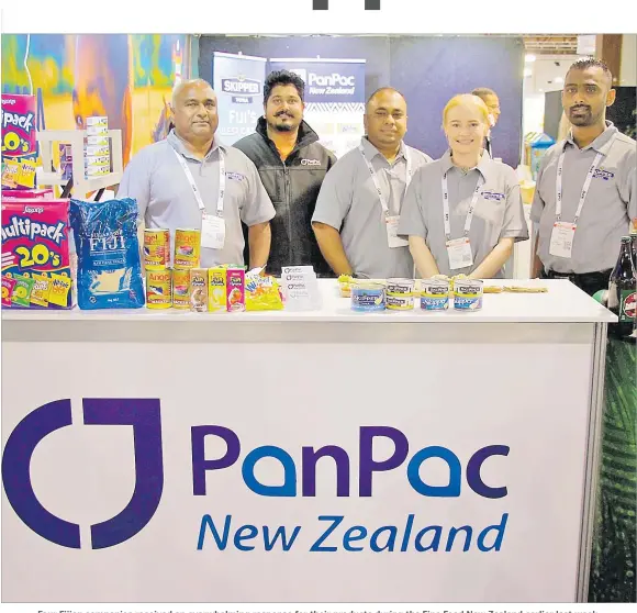  ?? Picture: SUPPLIED ?? Four Fijian companies received an overwhelmi­ng response for their products during the Fine Food New Zealand earlier last week.