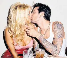  ?? ?? g ‘The catalyst for everything good in my life’: Pamela Anderson with thenhusban­d Tommy Lee, in 1995
