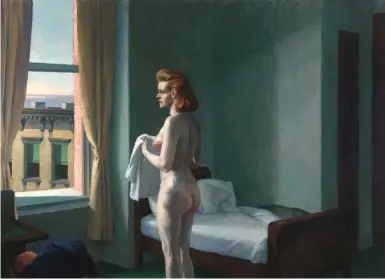  ??  ?? Edward Hopper (1882-1967), Morning in a City, 1944. Oil on canvas, 445/16 x 5913/16 in. Williams College Museum of Art, Williamsto­wn, Massachuse­tts, Bequest of Lawrence H. Bloedel, class of 1923, 77.9.7 © 2019 Heirs of Josephine N. Hopper / Artists Rights Society (ARS), NY.