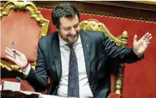  ?? LaPresse ?? Informativ­a Matteo Salvini, ministro dell’Interno