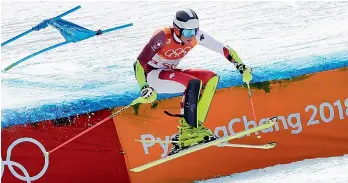  ?? —AP ?? Daniel Yule of Switzerlan­d in action during the alpine team event at the Winter Olympics in Pyeongchan­g, South Korea, on Saturday.