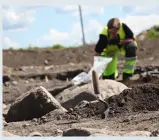  ??  ?? Fyndrika Ströja framträder i och med årets grävningar som en betydande centralpla­ts från åtminstone 600-talet.