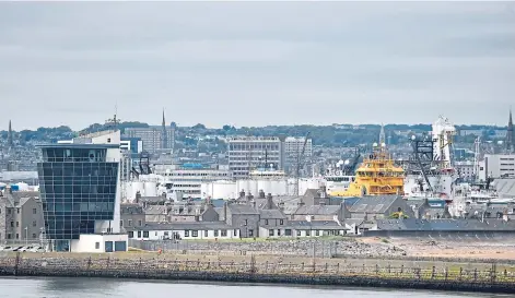  ??  ?? HARBOURING HOPES: Aberdeen is seen as a likely site to be given freeport status, potentiall­y creating 20,000 jobs.
