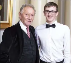  ??  ?? Justin O’Hagan with Phil Coulter.