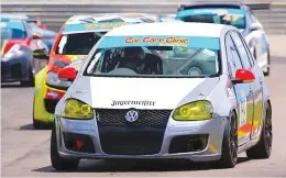  ?? Picture: Paul Blackburn ?? SPEED FIENDS. Volkswagen Golf GTI drivers Gerhard Henning and Wouter Roos should be front runners in Saturday’s Car Care Clinic 111 races at Zwartkops.